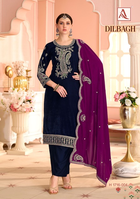 ALOK SUITS DILBAGH PREMIUM VELVET SUITS FOR WINTER