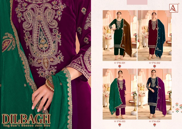 ALOK SUITS DILBAGH PREMIUM VELVET SUITS FOR WINTER