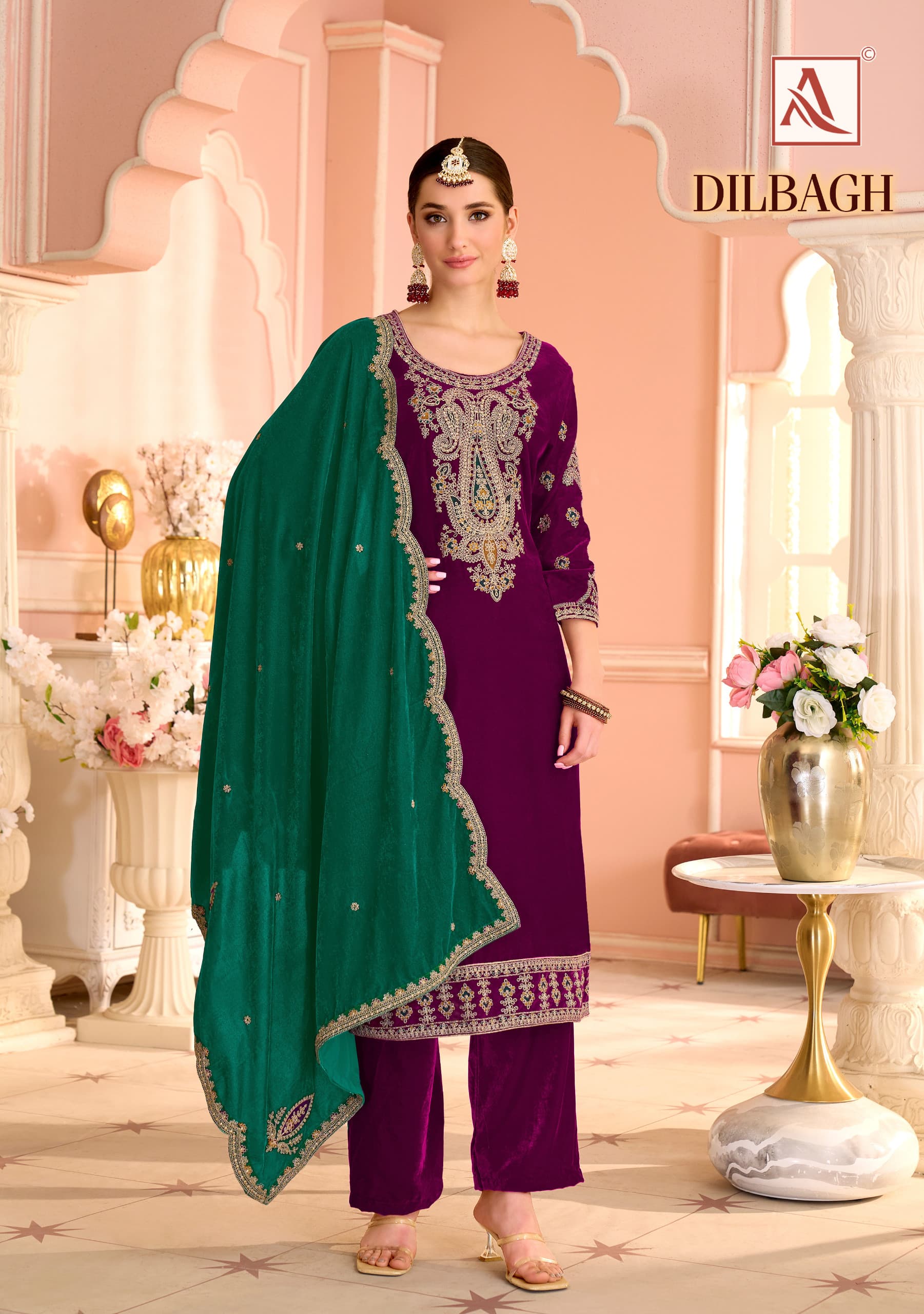 ALOK SUITS DILBAGH PREMIUM VELVET SUITS FOR WINTER