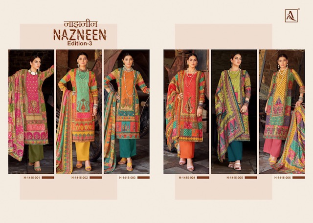 ALOK SUITS NAZNEEN EDITION 3 PASHMINA WINTER SUITS