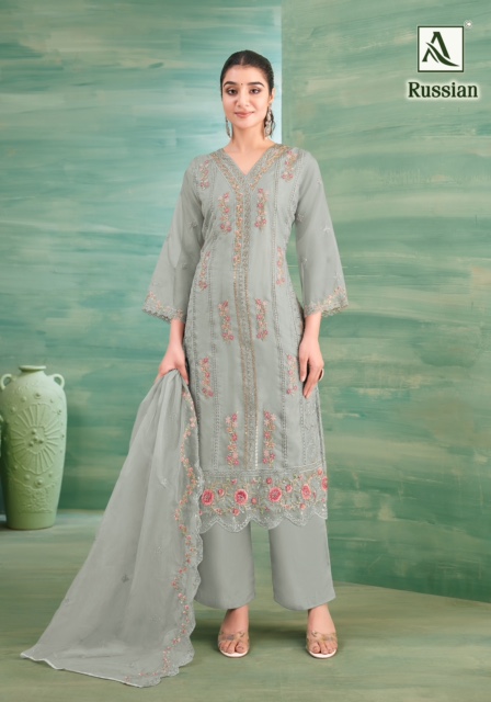 ALOK SUITS RUSSIAN PURE ORGANZA SUITS CATALOG