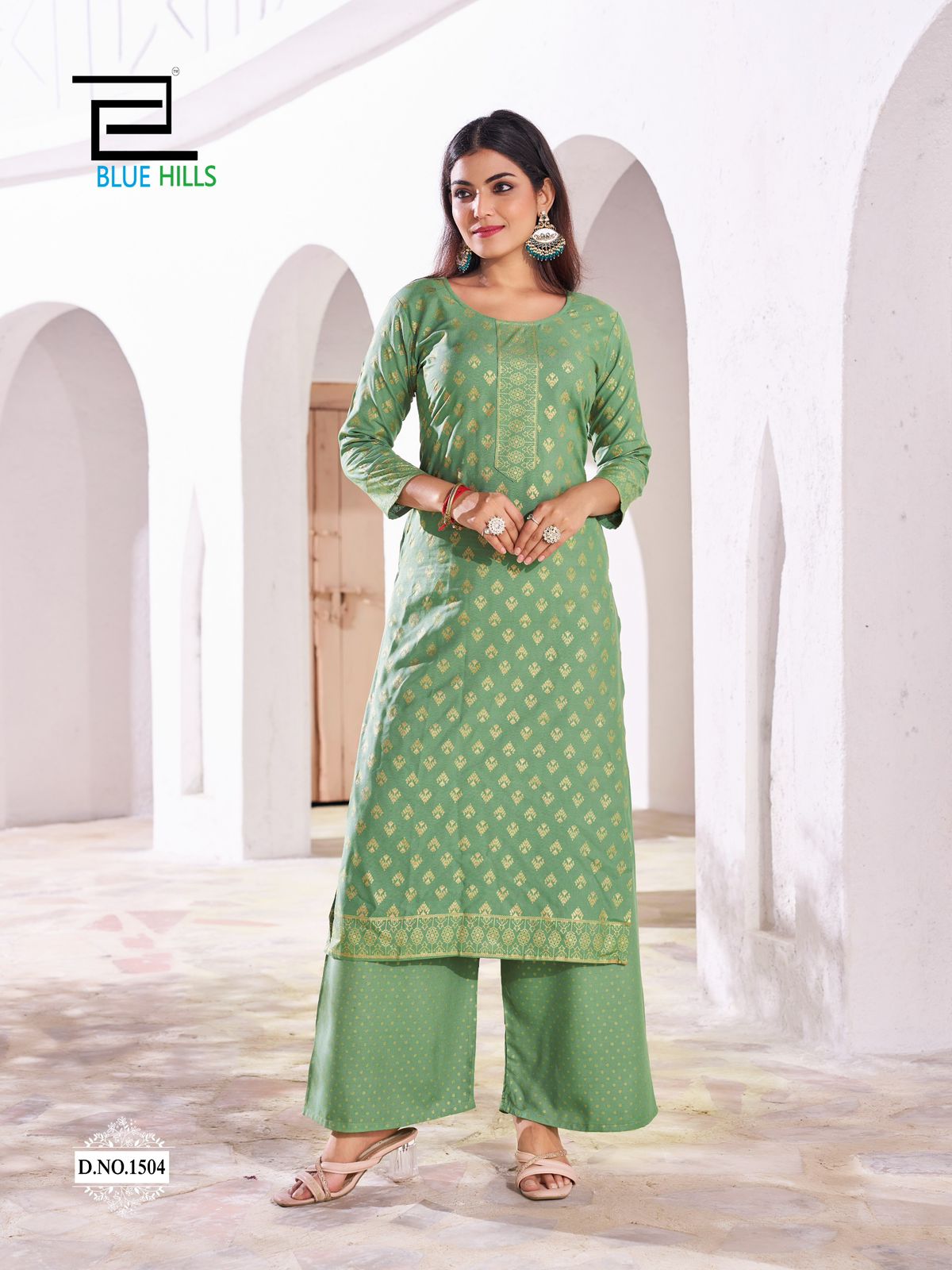 BLUE HILLS REELS VOL 15 READYMADE KURTI WITH PLAZZO