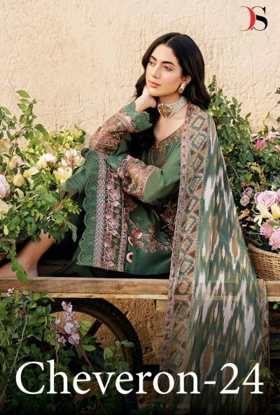 DEEPSY CHEVERON 24 PAKISTANI SUITS WHOLESALER