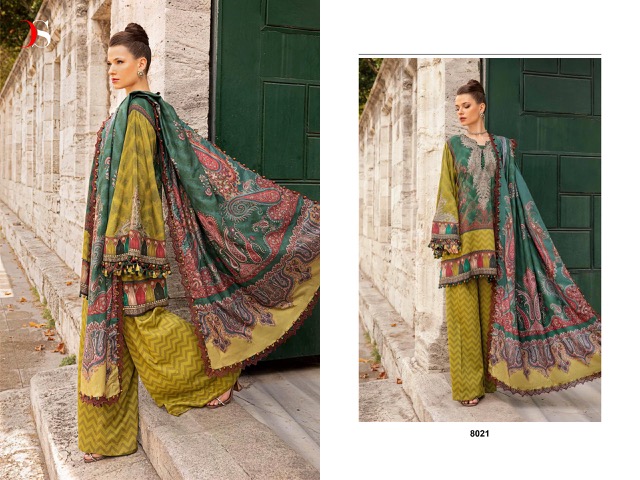 DEEPSY SUITS MARIA B M PRINT 24-5 PAKISTANI SUITS WHOLESALER