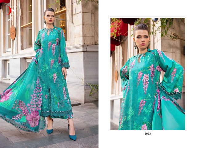 DEEPSY SUITS MARIA B M PRINT 24-5 PAKISTANI SUITS WHOLESALER