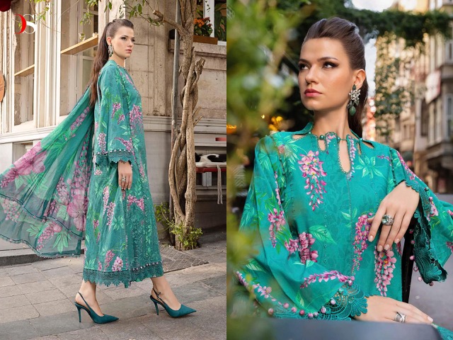 DEEPSY SUITS MARIA B M PRINT 24-5 PAKISTANI SUITS WHOLESALER