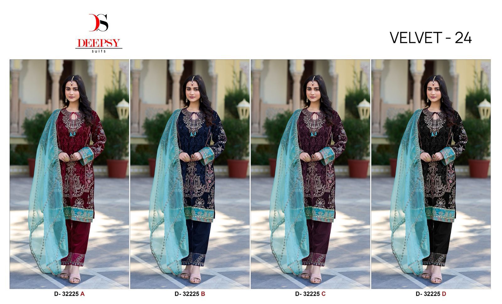 DEEPSY SUITS VELVET 24 32225 SERIES WINTER COLLECTION