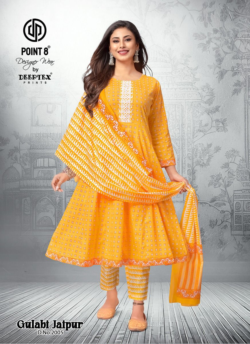 DEEPTEX PRINTS GULABI JAIPUR VOL 2 READYMADE KURTIS