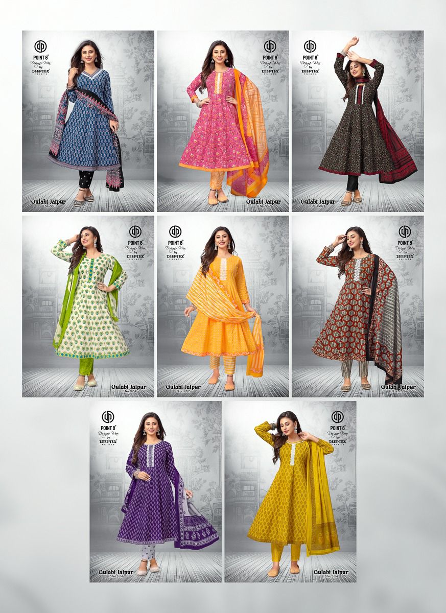 DEEPTEX PRINTS GULABI JAIPUR VOL 2 READYMADE KURTIS