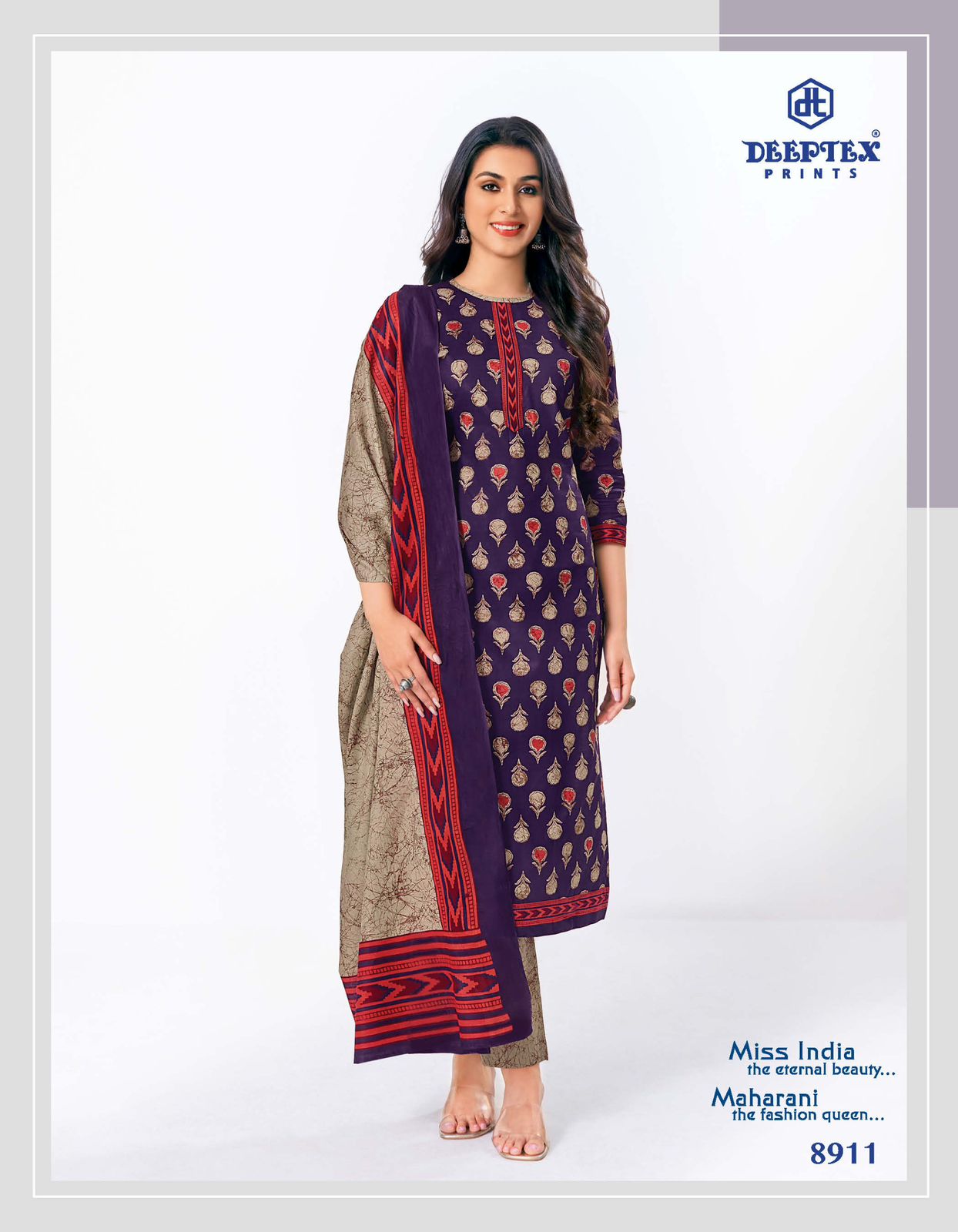 DEEPTEX PRINTS MISS INDIA VOL 69 DRESS MATERIAL