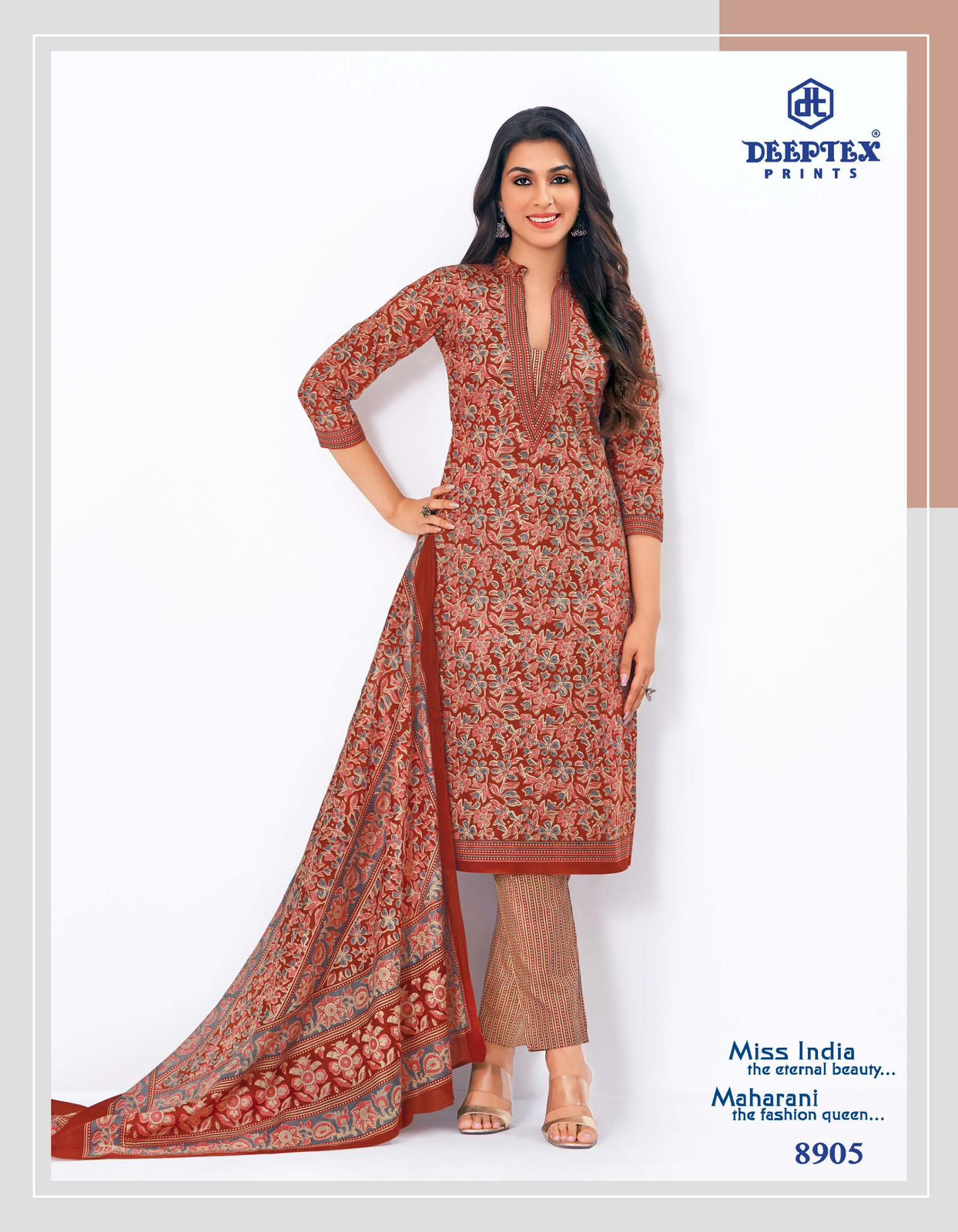 DEEPTEX PRINTS MISS INDIA VOL 69 DRESS MATERIAL