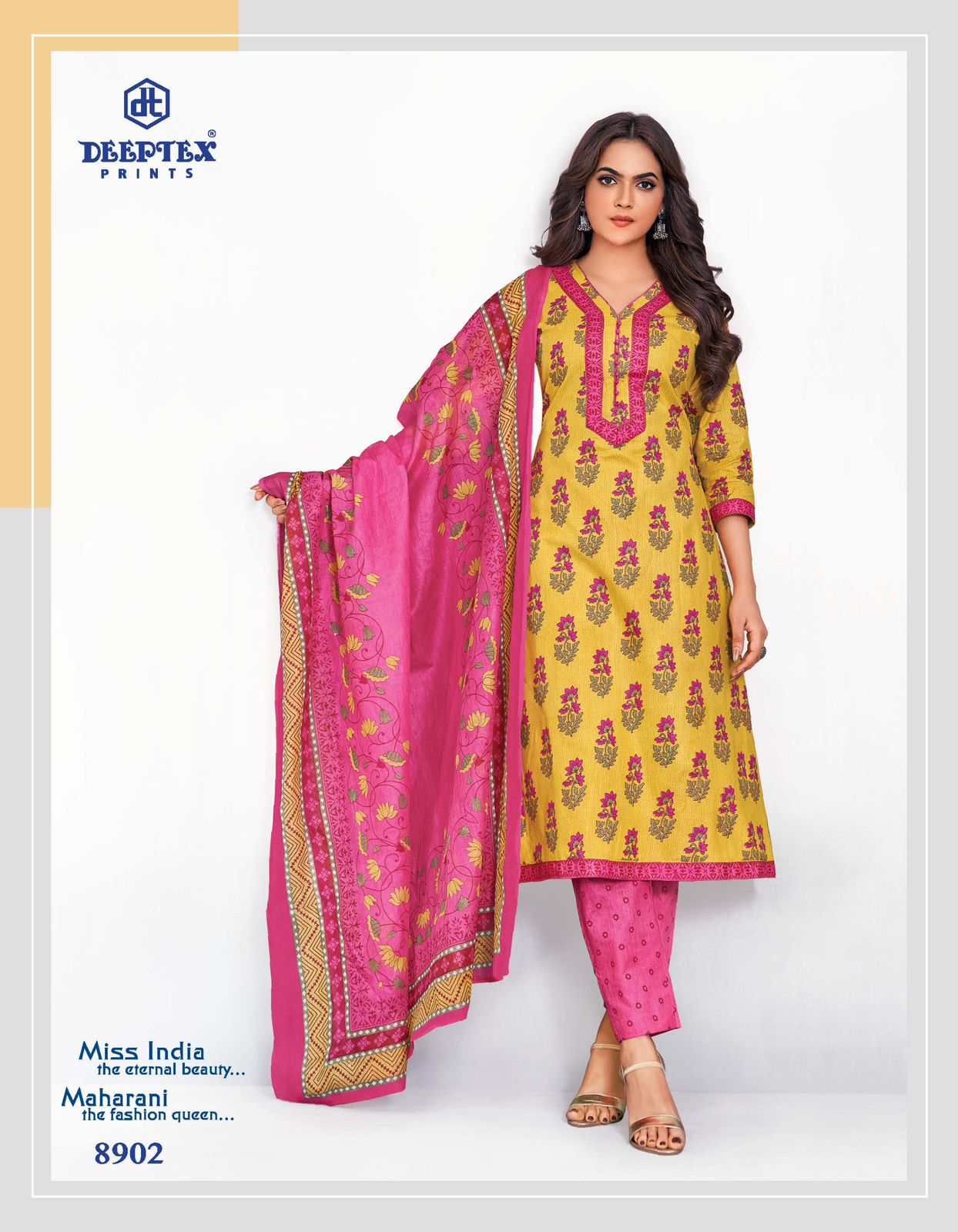 DEEPTEX PRINTS MISS INDIA VOL 69 DRESS MATERIAL