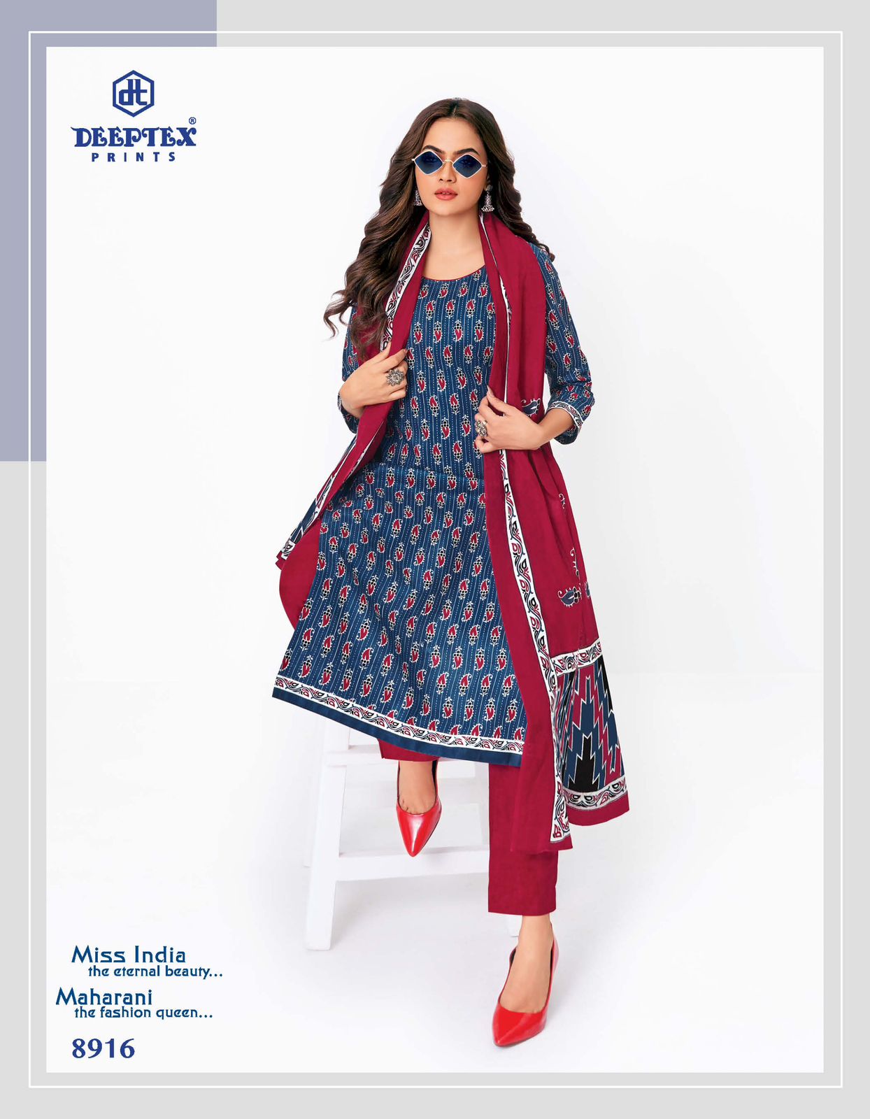 DEEPTEX PRINTS MISS INDIA VOL 69 DRESS MATERIAL