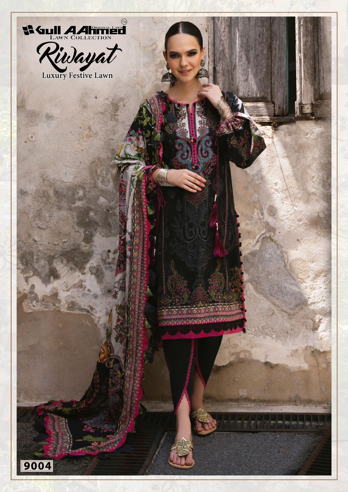 GULL AAHMED RIWAYAT VOL 9 COTTON KARACHI SUITS