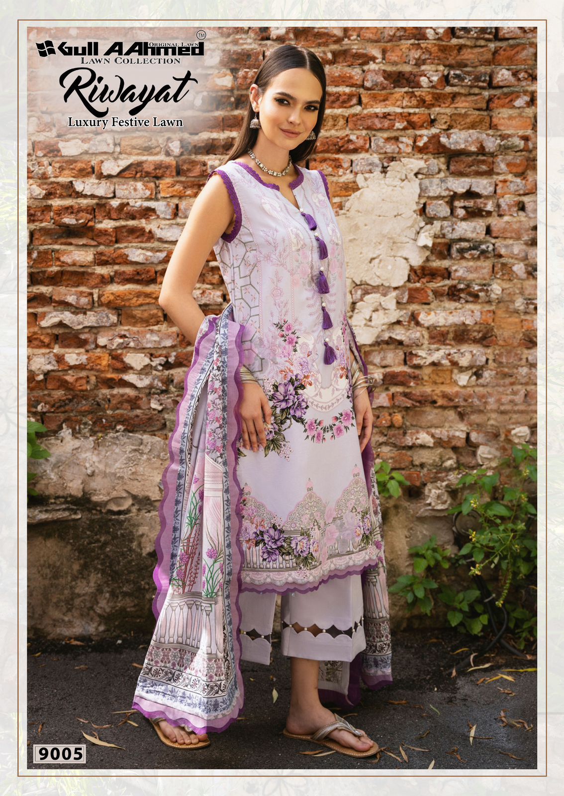 GULL AAHMED RIWAYAT VOL 9 COTTON KARACHI SUITS