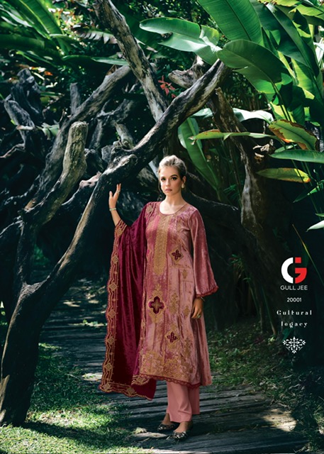 GULL JEE GUL NASREEN PURE VISCOSE VELVET SUITS