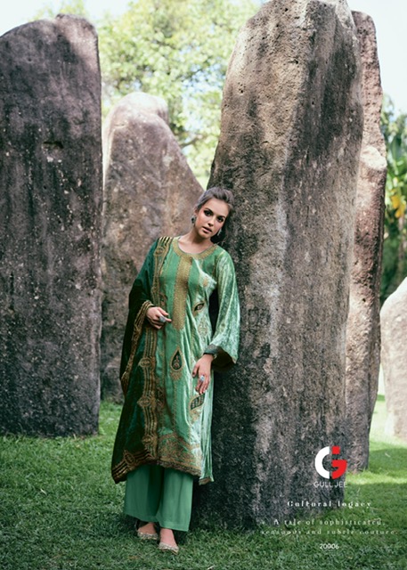 GULL JEE GUL NASREEN PURE VISCOSE VELVET SUITS