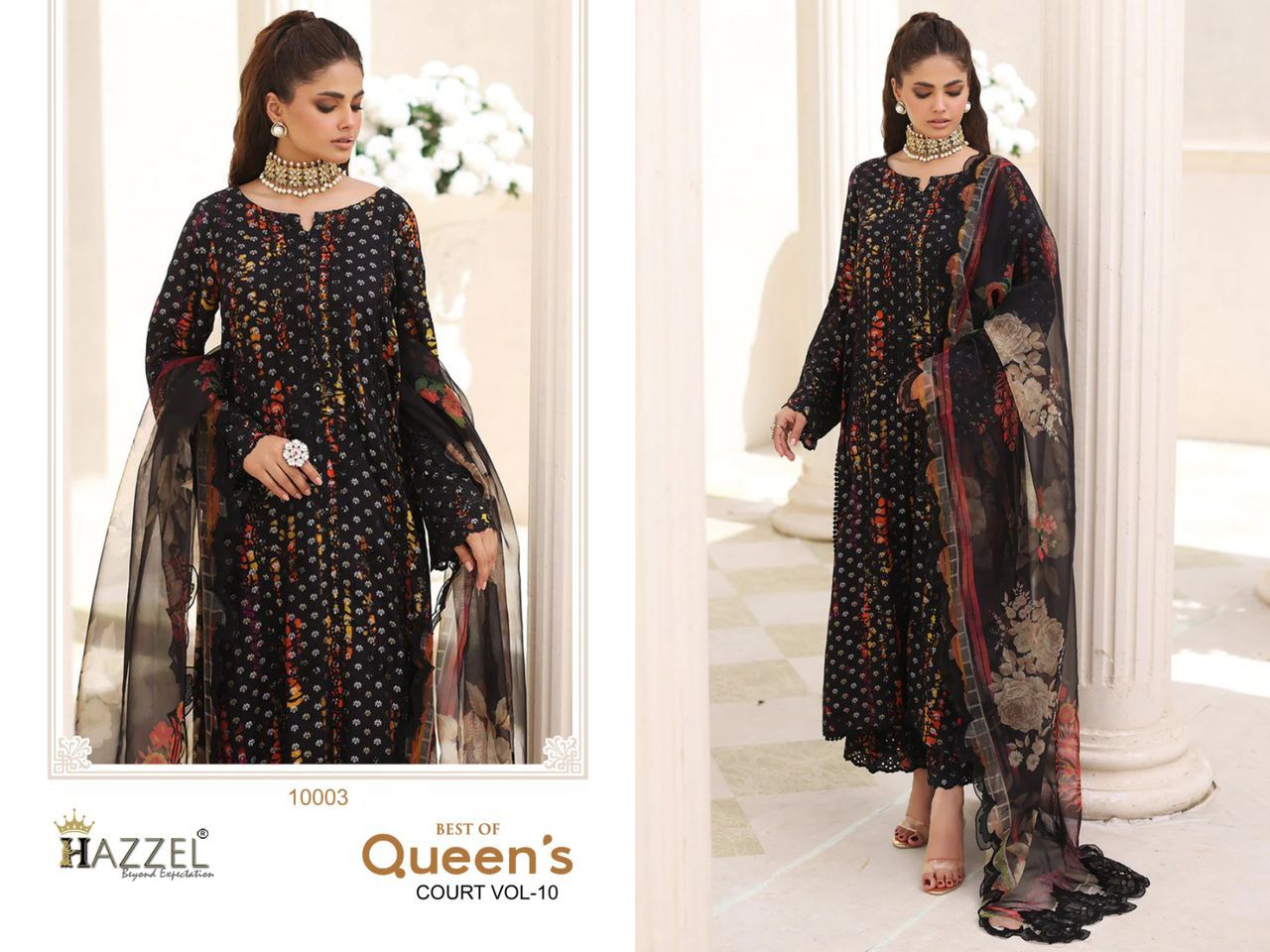 HAZZEL QUEEN COURT VOL 10 PAKISTANI COTTON SUITS