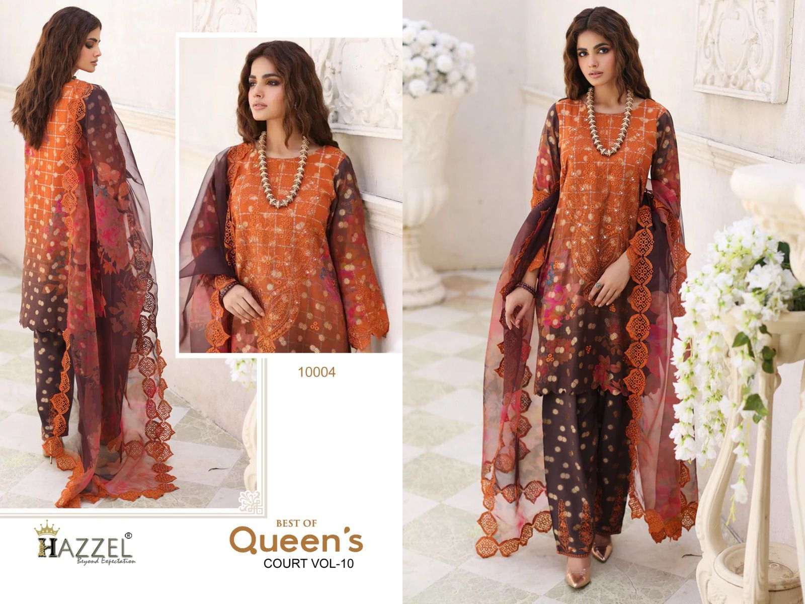 HAZZEL QUEEN COURT VOL 10 PAKISTANI COTTON SUITS