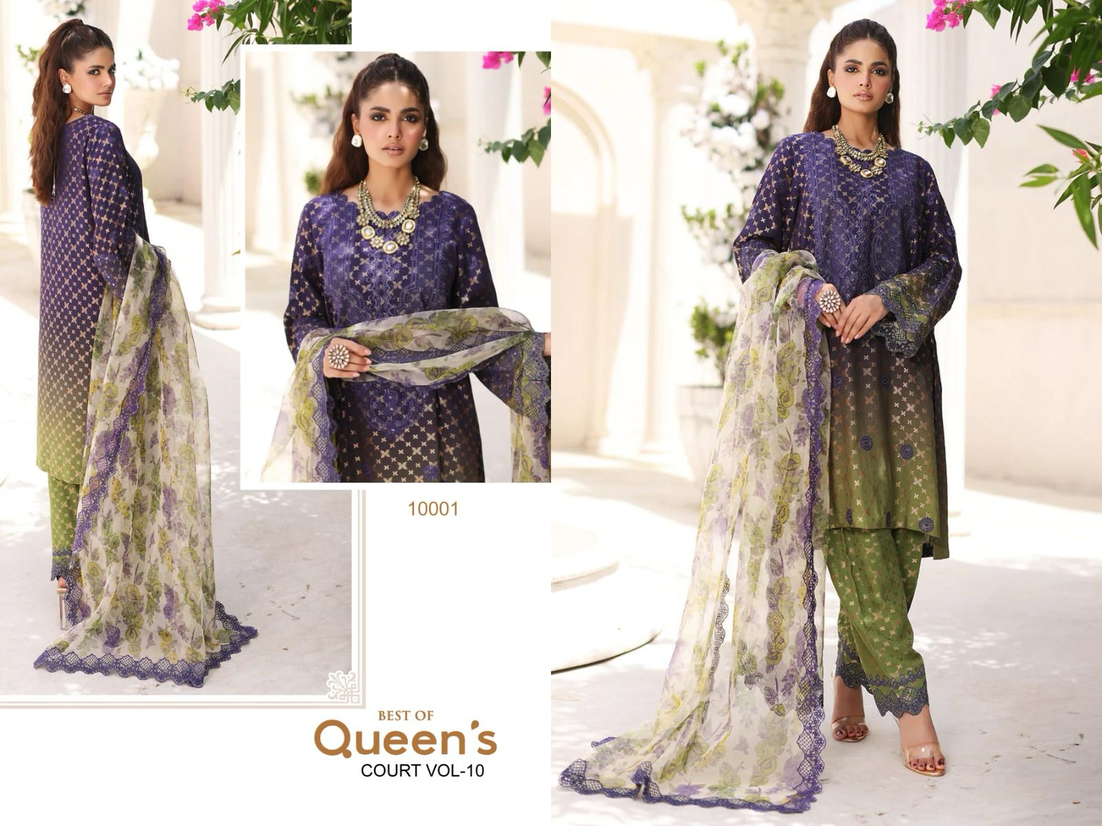 HAZZEL QUEEN COURT VOL 10 PAKISTANI COTTON SUITS