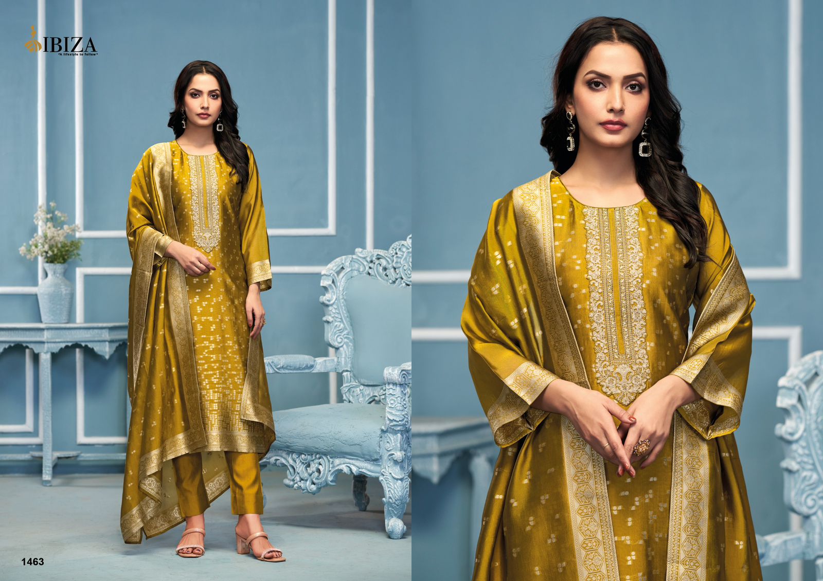 IBIZA ESPRESSO BANGALORI SILK SUITS WHOLESALER