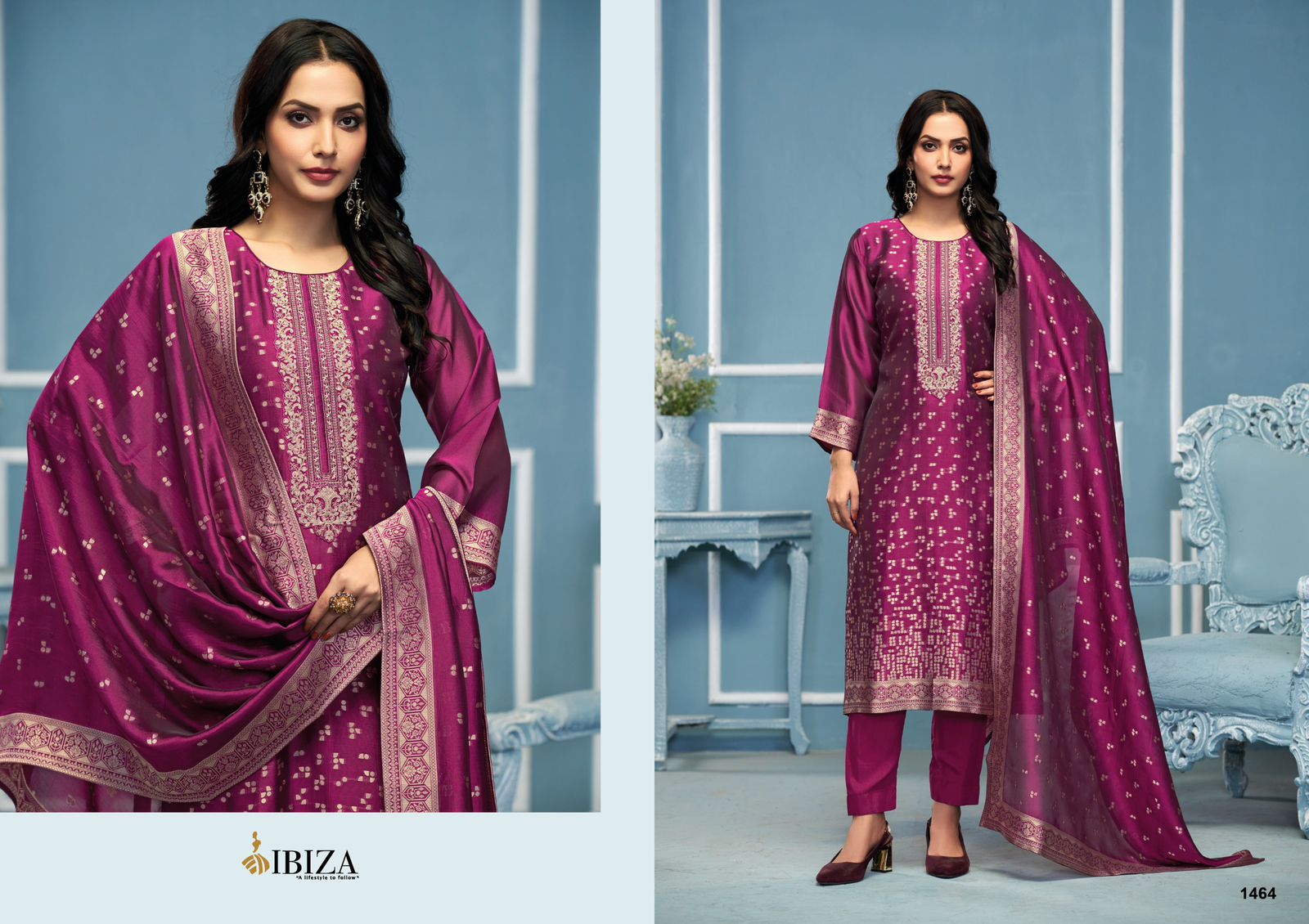 IBIZA ESPRESSO BANGALORI SILK SUITS WHOLESALER