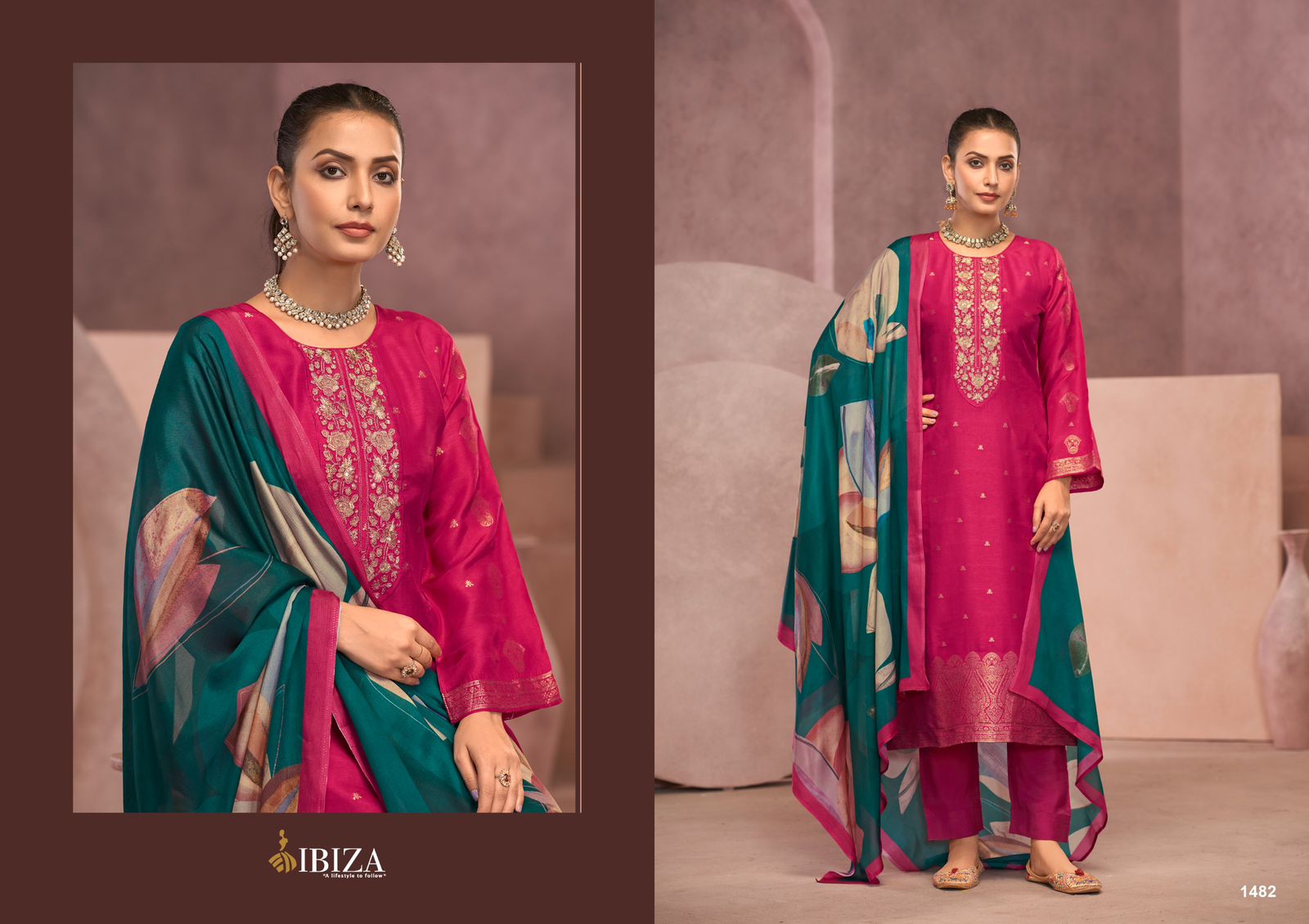 IBIZA GRACHE PURE SILK SUITS LATEST CATALOGUE