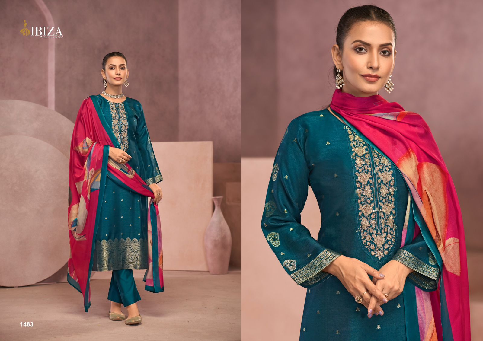 IBIZA GRACHE PURE SILK SUITS LATEST CATALOGUE