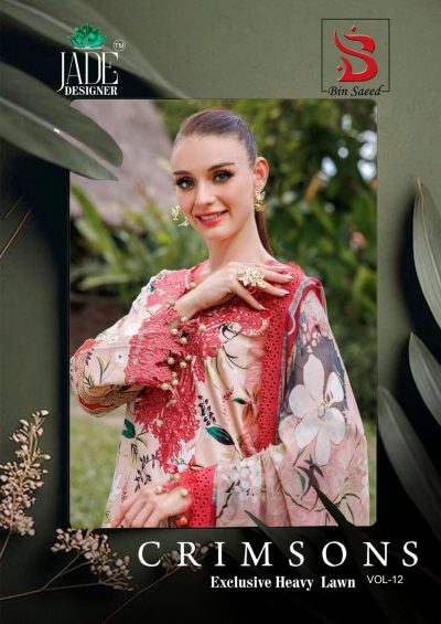 JADE CRIMSONS VOL 12 LUXURY LAWN COLLECTION