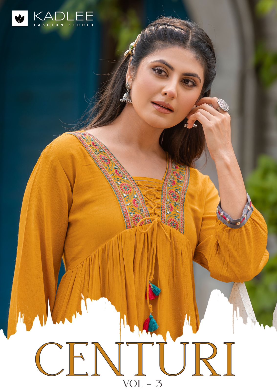 KADLEE CENTURI VOL 3 READYMADE HANDWORK KURTIS