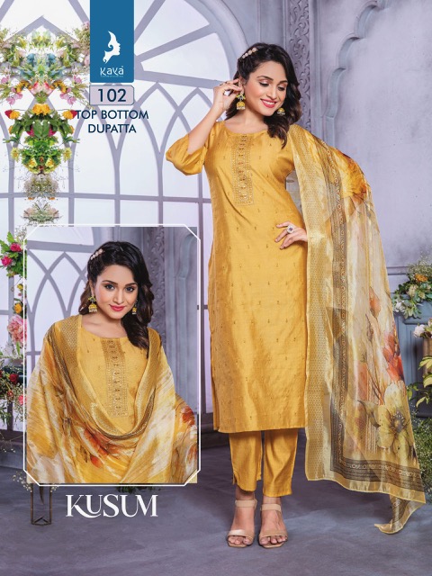 KAYA KUSUM VOL 6 READYMADE SILK KURTIS CATALOG