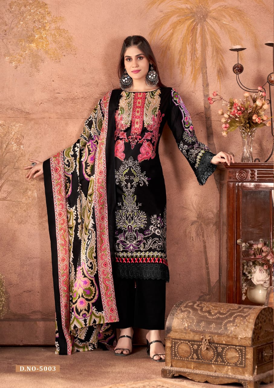 KESHAR FAZILAT VOL 5 KARACHI DRESS MATERIAL