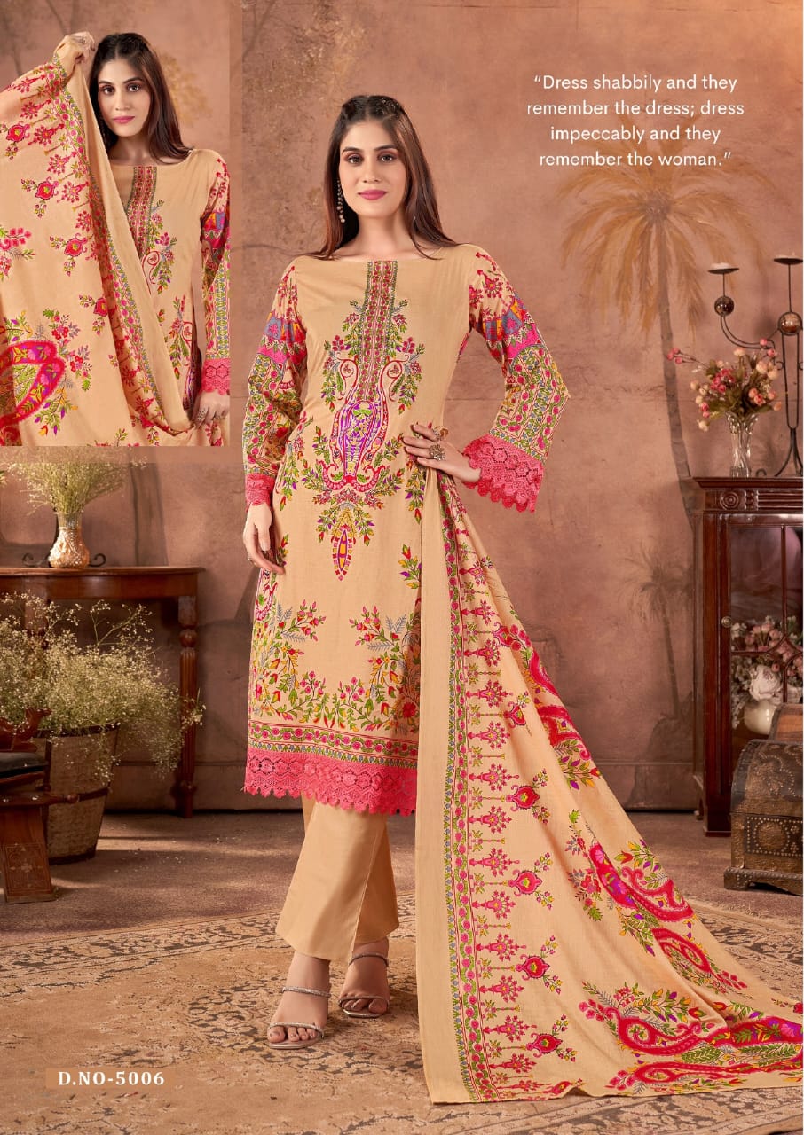 KESHAR FAZILAT VOL 5 KARACHI DRESS MATERIAL