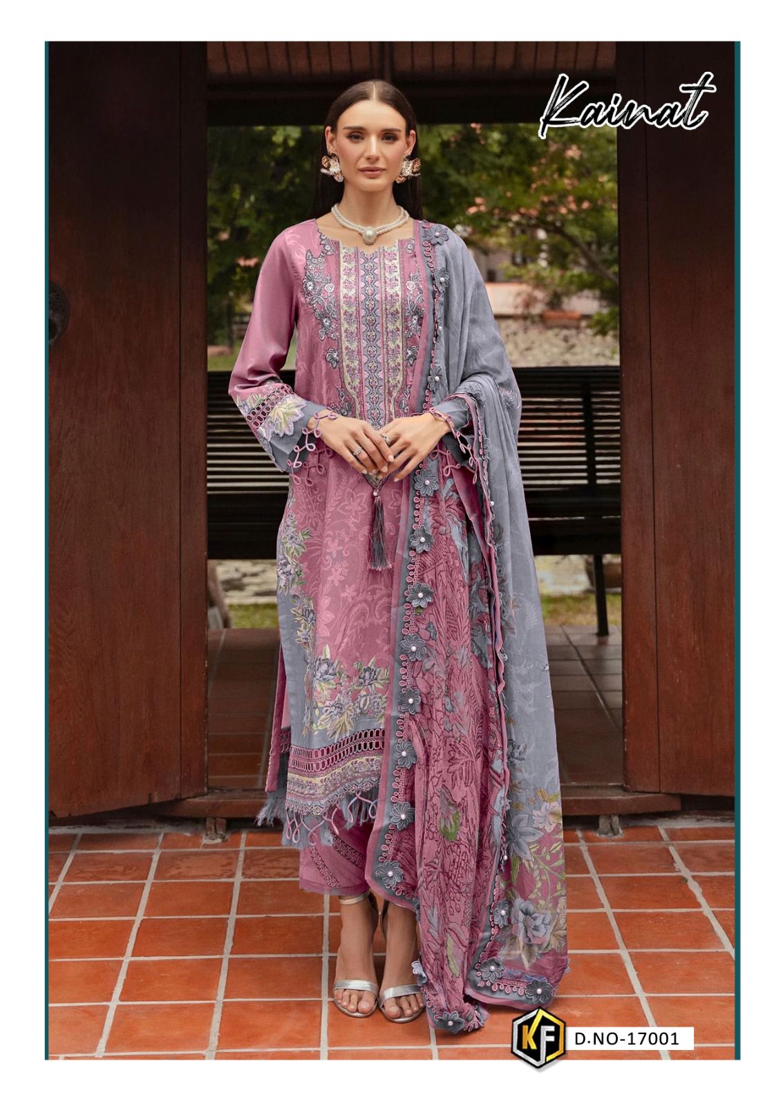 KEVAL FAB KAINAT VOL 17 LAWN KARACHI SUITS