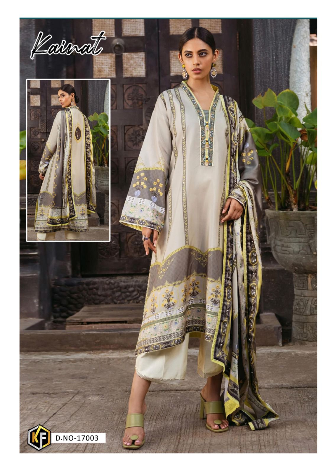 KEVAL FAB KAINAT VOL 17 LAWN KARACHI SUITS