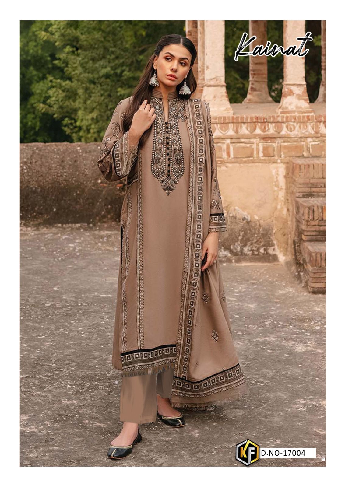 KEVAL FAB KAINAT VOL 17 LAWN KARACHI SUITS