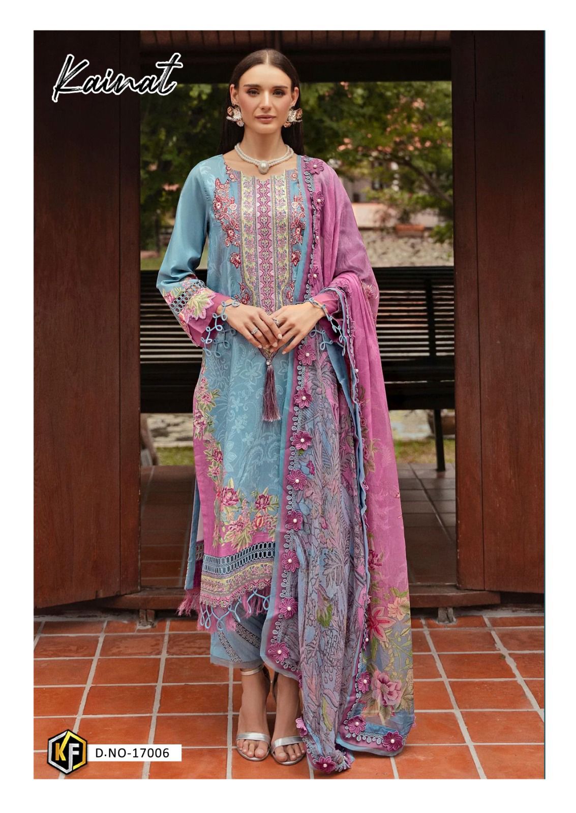 KEVAL FAB KAINAT VOL 17 LAWN KARACHI SUITS