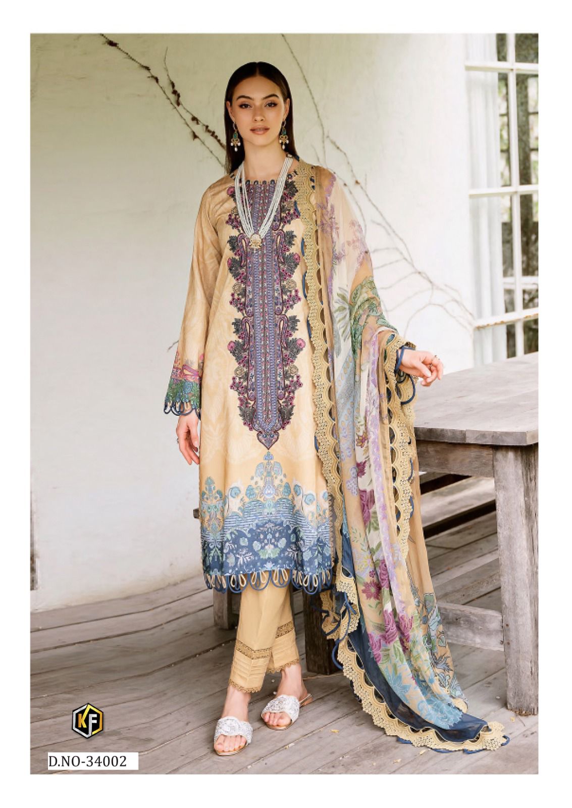 KEVAL FAB MARIA B VOL 34 LAWN KARACHI SUITS CATALOG