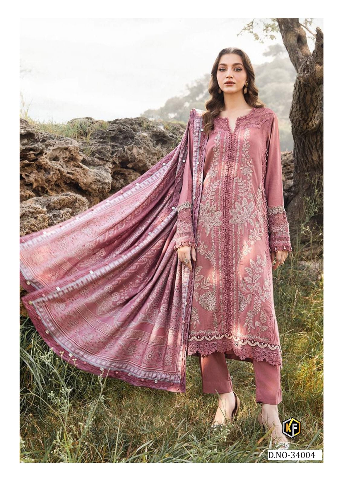 KEVAL FAB MARIA B VOL 34 LAWN KARACHI SUITS CATALOG