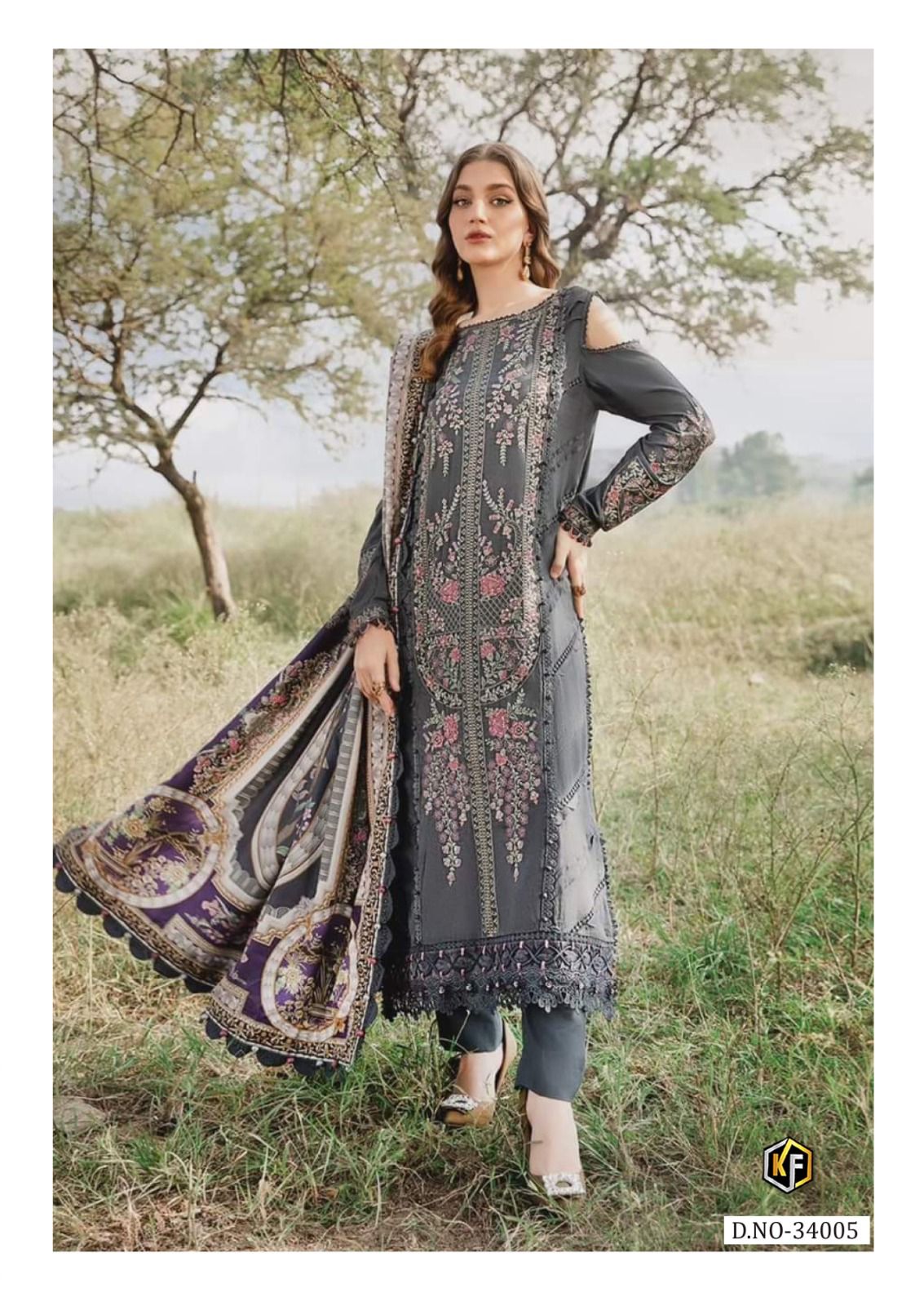 KEVAL FAB MARIA B VOL 34 LAWN KARACHI SUITS CATALOG