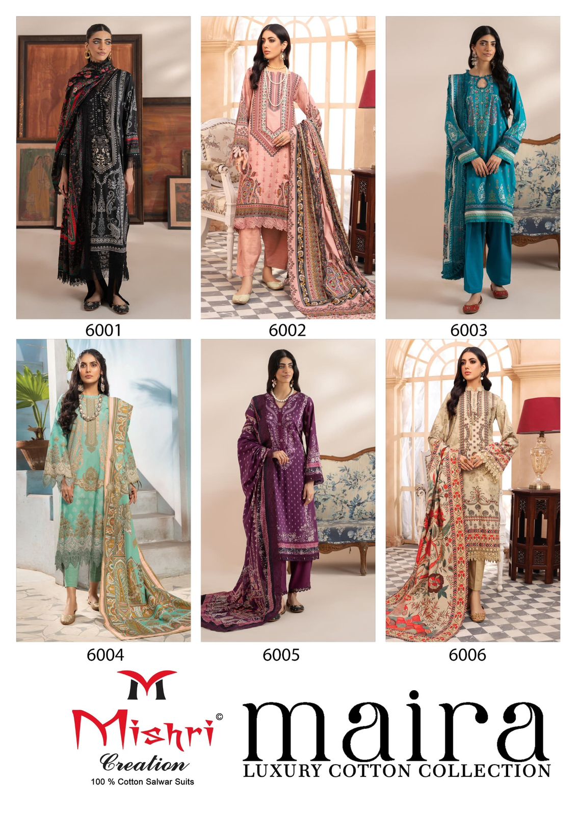 MISHRI CREATION MAIRA COTTON KARACHI SUITS CATALOG