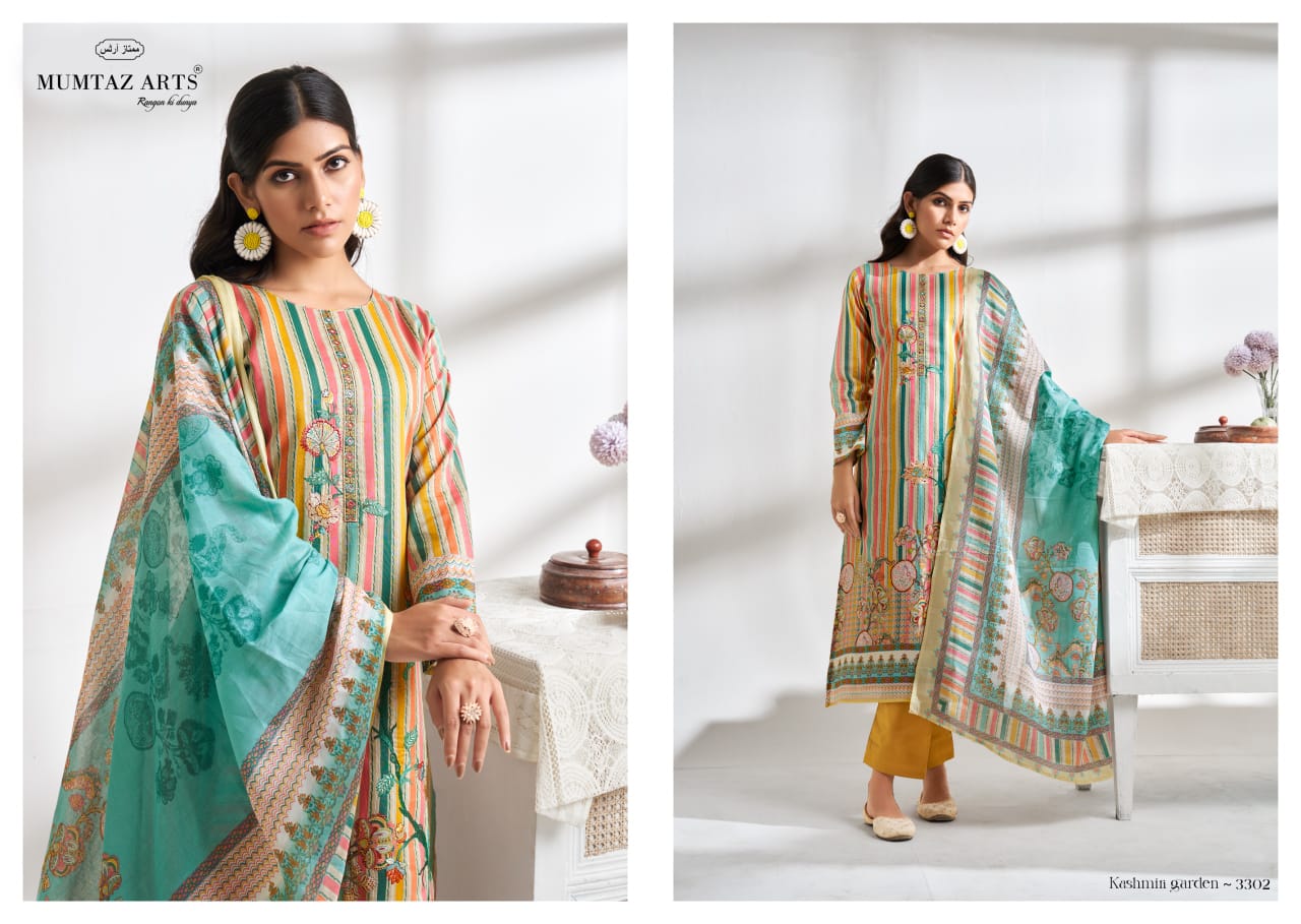 MUMTAZ ARTS KASHMIRI GARDEN PURE LAWN SUITS