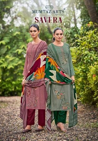 MUMTAZ ARTS SAVERA PASHMINA WINTER SUITS CATALOG