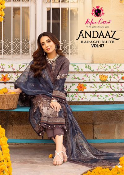 NAFISA COTTON ANDAAZ VOL 7 KARACHI SUITS