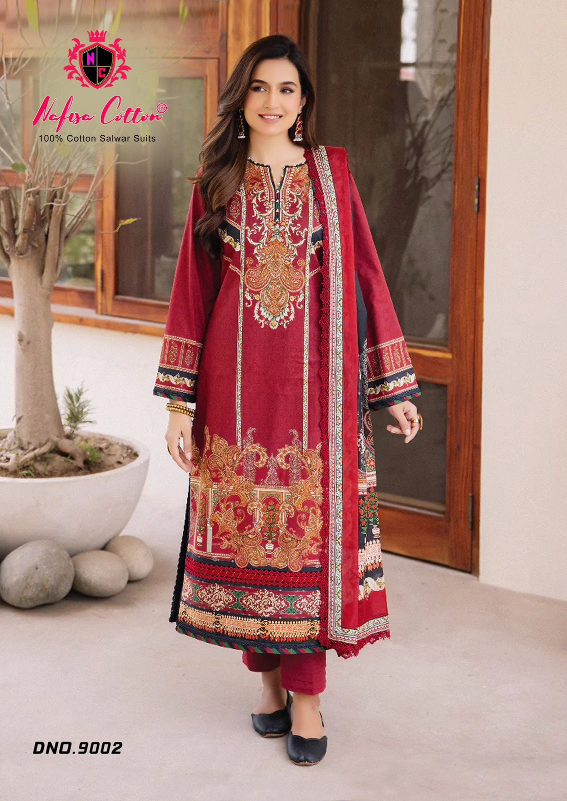 NAFISA COTTON FAIZA VOL 9 COTTON KARACHI SUITS