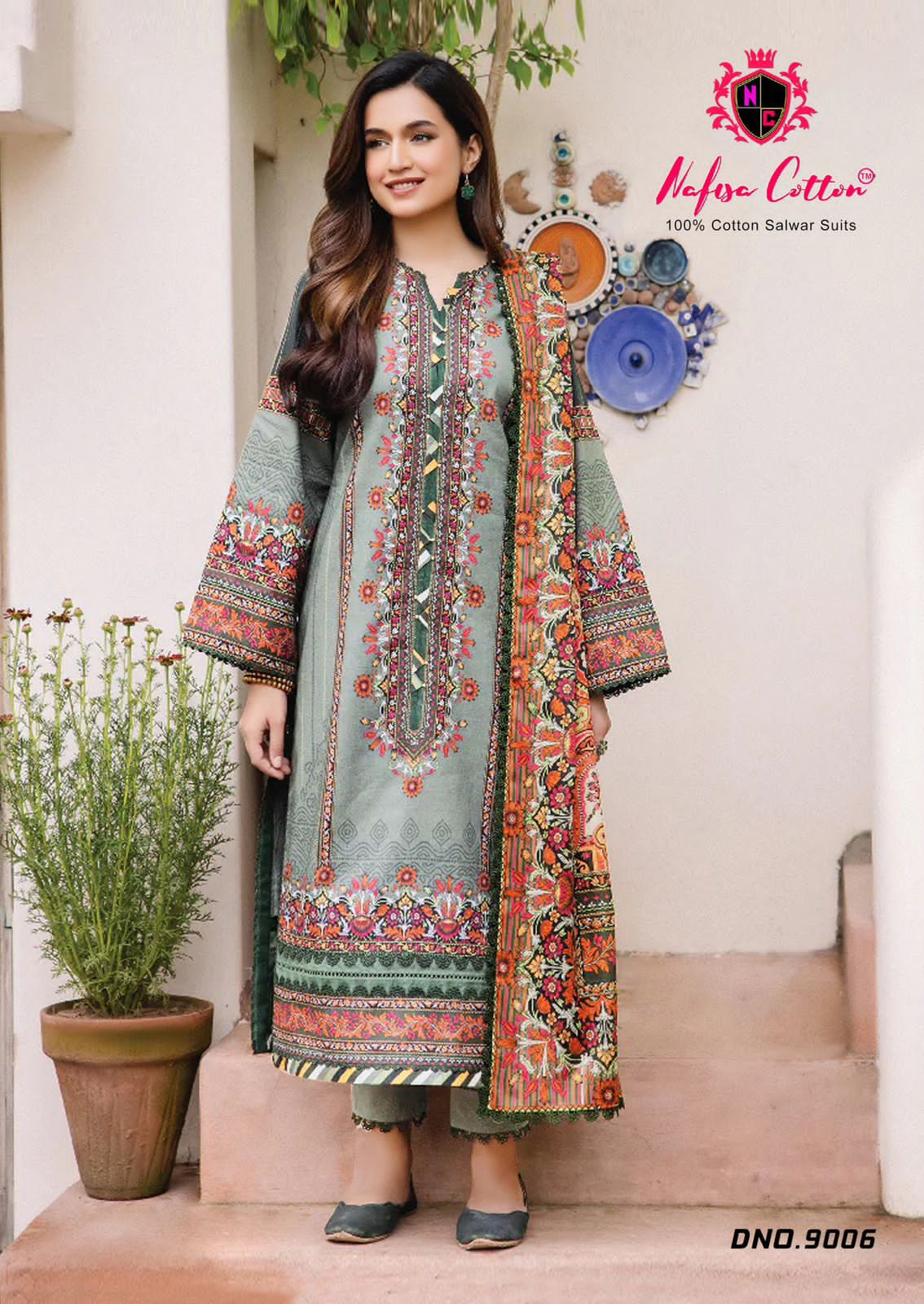 NAFISA COTTON FAIZA VOL 9 COTTON KARACHI SUITS