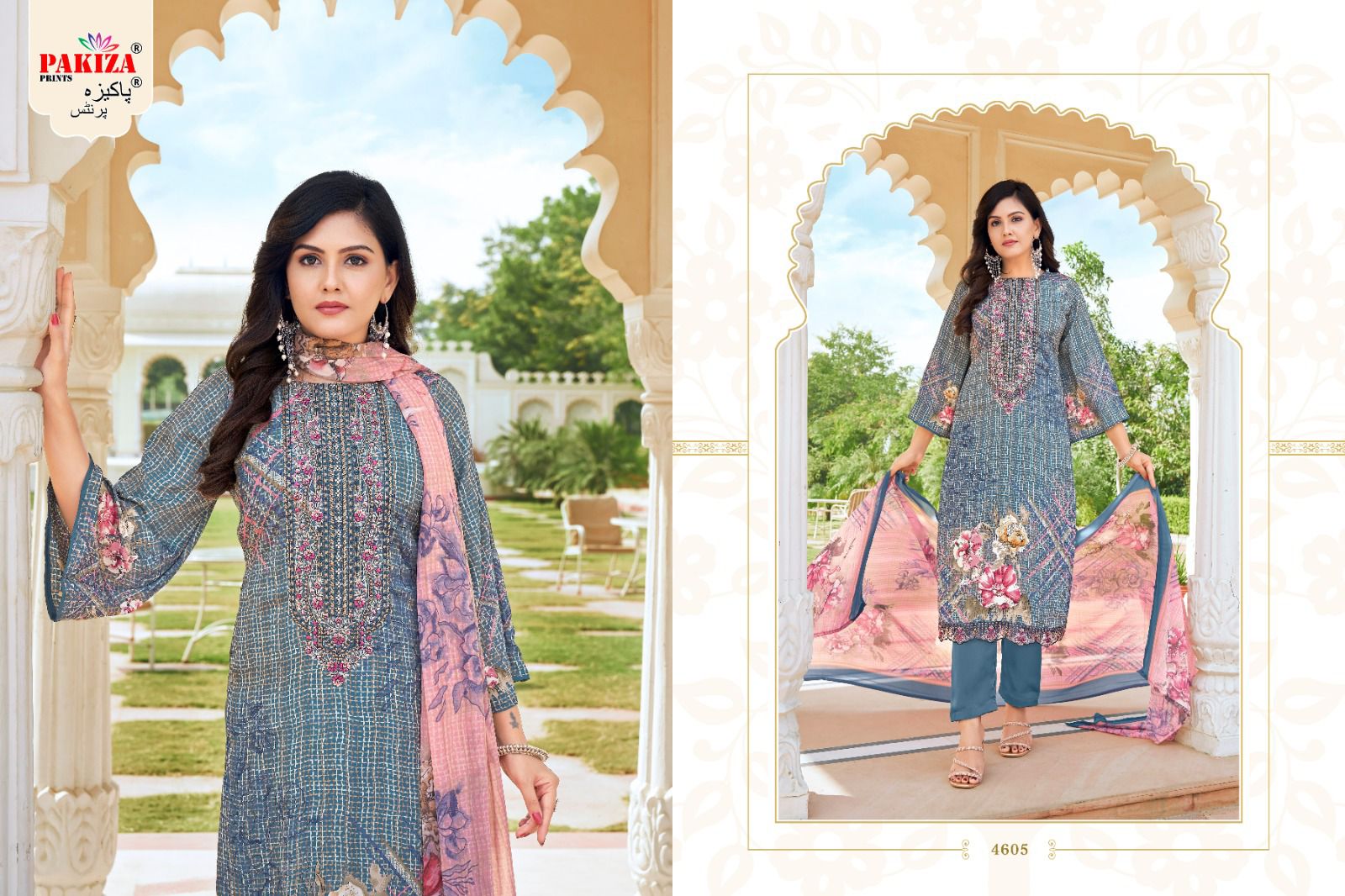 PAKIZA PRINTS ARWAH VOL 46 KASHMIRI CREPE SUITS