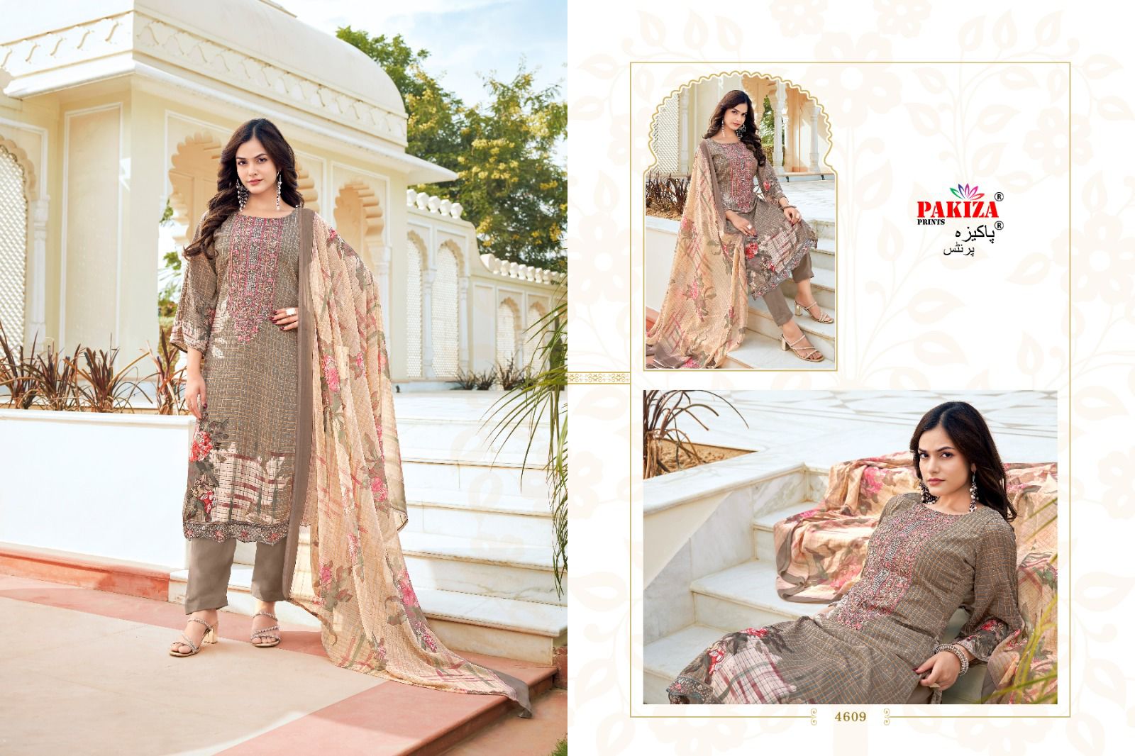 PAKIZA PRINTS ARWAH VOL 46 KASHMIRI CREPE SUITS