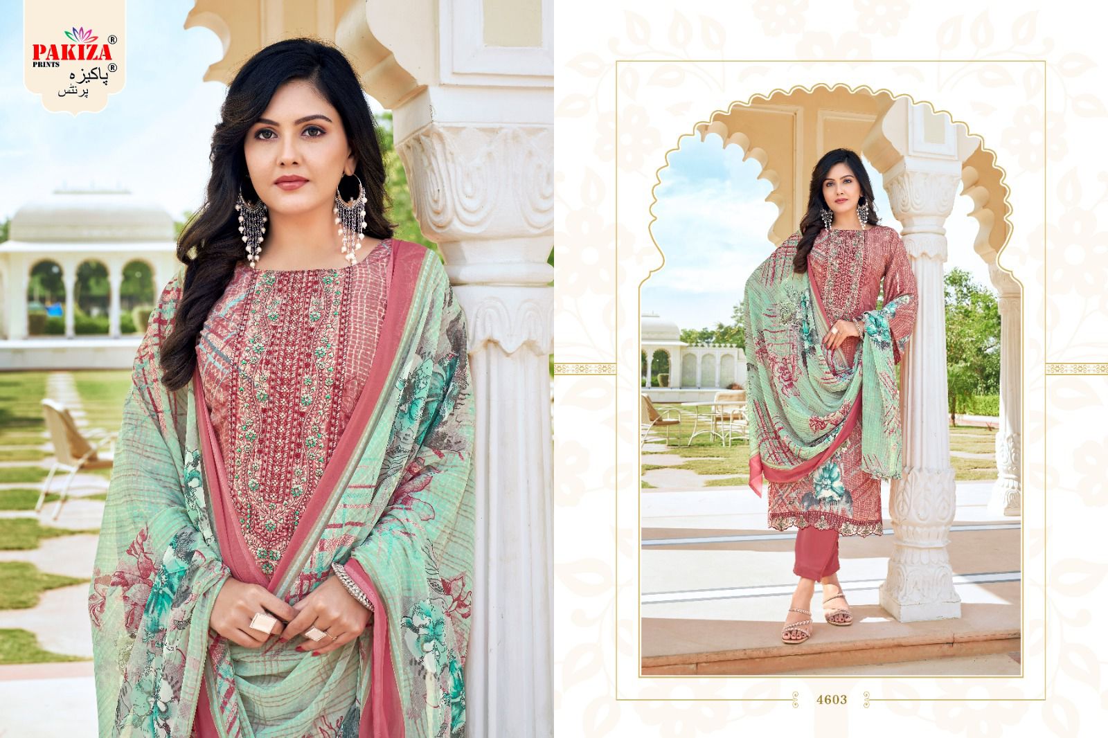 PAKIZA PRINTS ARWAH VOL 46 KASHMIRI CREPE SUITS