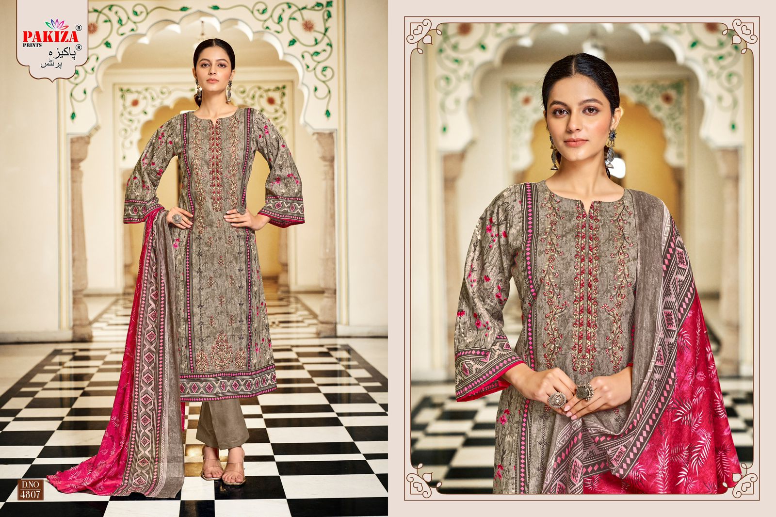 PAKIZA PRINTS BIN SAEED VOL 48 KASHMIRI LAWN SUITS